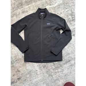 Patagonia Adze Jacket Full Zip Black Men’s Sz S Waterproof Midlayer Wind Proof